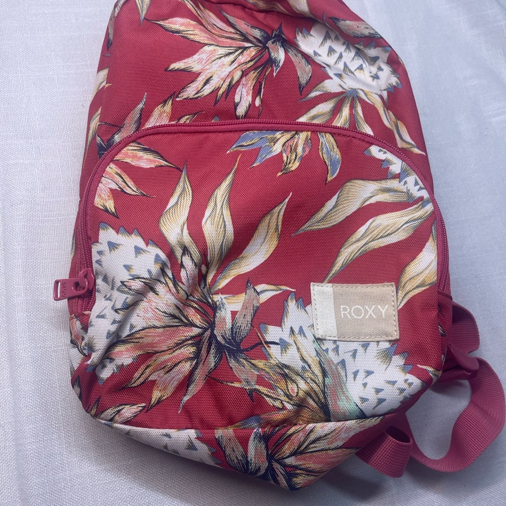 Roxy Red Floral Backpack